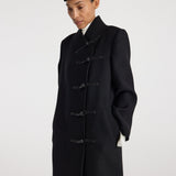 ROHE - Pankou closure wool coat | black