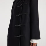 ROHE - Pankou closure wool coat | black
