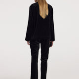 ROHE - Pankou closure velvet jacket | black