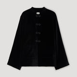 ROHE - Pankou closure velvet jacket | black