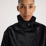 ROHE - Black ponyhair jacket | black
