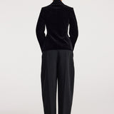 ROHE - Classic fitted velvet blazer | black