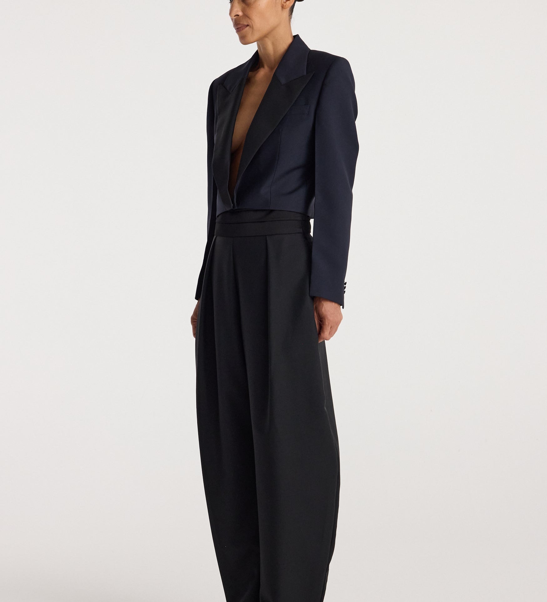 ROHE - Cropped blazer | navy