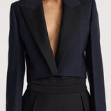ROHE - Cropped blazer | navy