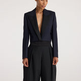 ROHE - Cropped blazer | navy