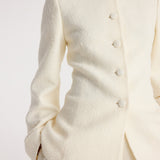 ROHE - Bouclé shaped blazer | cream