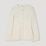 ROHE - Bouclé shaped blazer | cream