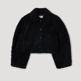 ROHE - Rounded shearling jacket | black