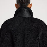ROHE - Rounded shearling jacket | black