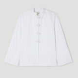 ROHE - Pankou closure crushed jacket | optic white
