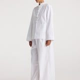 ROHE - Pankou closure crushed jacket | optic white