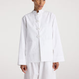 ROHE - Pankou closure crushed jacket | optic white