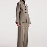 ROHE - Pankou closure jacket | taupe