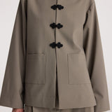 ROHE - Pankou closure jacket | taupe