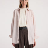 ROHE - Classic fit striped shirt | rose stripe