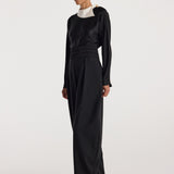 ROHE - Reimagined collar top | black
