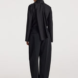 ROHE - Silk foulard top | black
