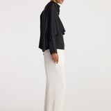 ROHE - Satin cape top | black