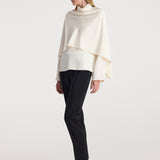 ROHE - Satin cape top | cream