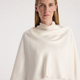 ROHE - Satin cape top | cream