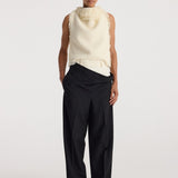 ROHE - Textured fringe bouclé top | cream