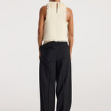 ROHE - Textured fringe bouclé top | cream
