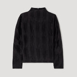 ROHE - Plissé shaped top | black