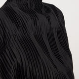 ROHE - Plissé shaped top | black