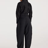ROHE - Plissé shaped top | black