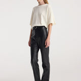ROHE - Oversized cotton wool t - shirt | cream