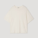 ROHE - Oversized cotton wool t - shirt | cream