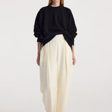 ROHE - Classic crewneck jumper | black