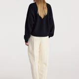 ROHE - Classic crewneck jumper | black
