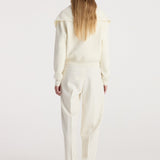 ROHE - Two way sailor zip cardigan | cream