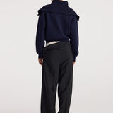 ROHE - Two way sailor zip cardigan | navy