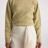 ROHE - Fitted mouliné crewneck | butter mouliné