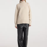 ROHE - Wool - cashmere turtleneck | oat