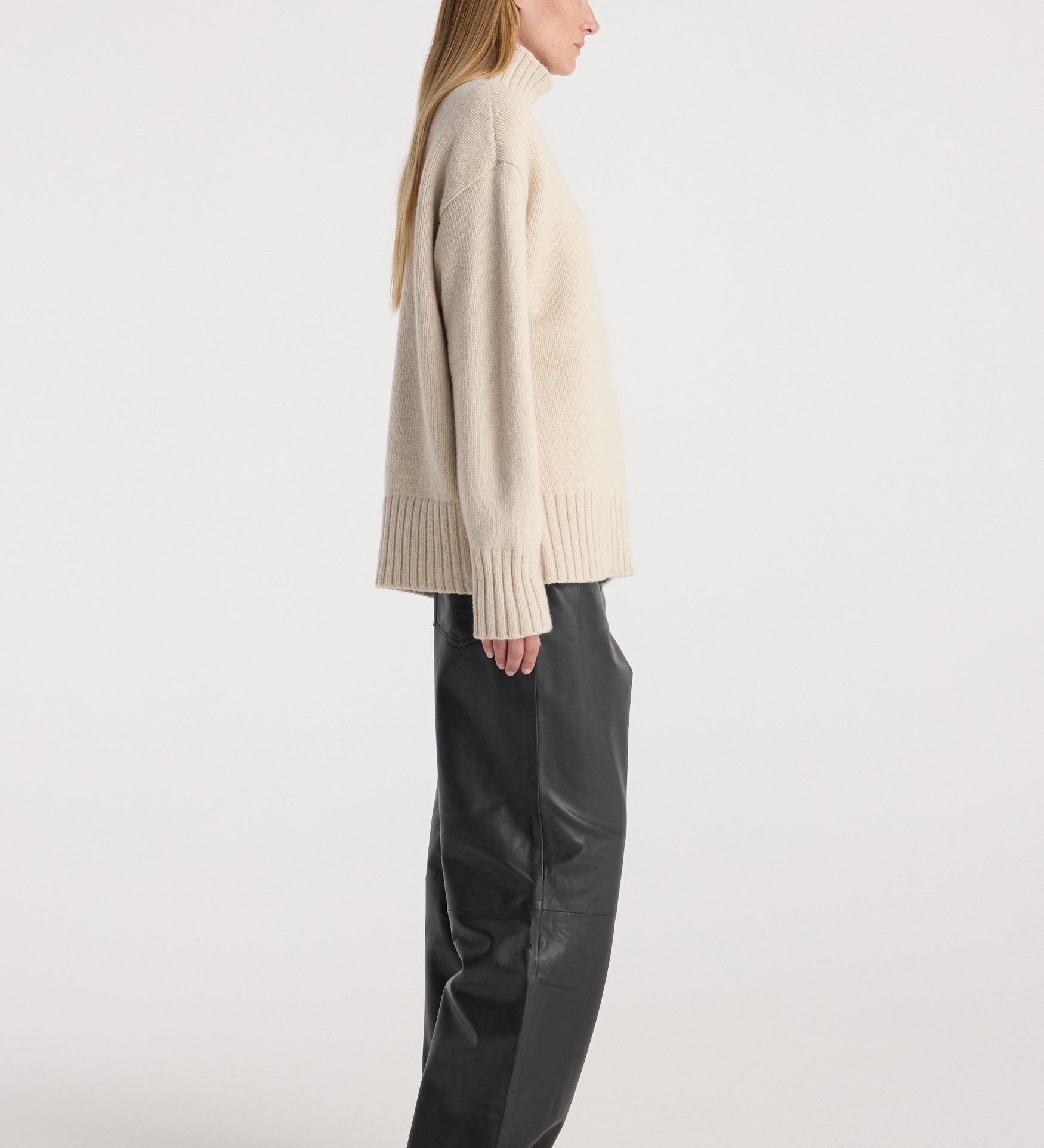 ROHE - Wool - cashmere turtleneck | oat