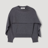 ROHE - Cape jumper | dark grey melange