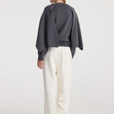 ROHE - Cape jumper | dark grey melange