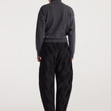 ROHE - Sculptural turtleneck | dark grey melange