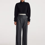ROHE - Statement shoulder turtleneck | black