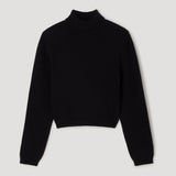 ROHE - Statement shoulder turtleneck | black