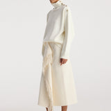 ROHE - Uneven sailor polo | cream