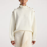 ROHE - Uneven sailor polo | cream