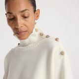 ROHE - Uneven sailor polo | cream