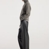 ROHE - Mouliné turtleneck | grey mouliné