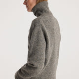 ROHE - Mouliné turtleneck | grey mouliné