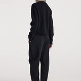ROHE - Cheetah collar cardigan | black