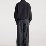 ROHE - Two - way zipped turtleneck | charcoal